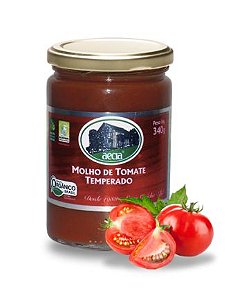 Molho de Tomate Temperado Orgânico - 585g - Aecía