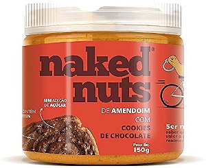 Pasta de Amendoim de Cookies de Chocolate - 150g - Naked Nuts