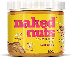 Pasta de Amendoim de Mix de Nuts de Leite em Pó - 450g - Naked Nuts