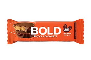 Barra Protéica Bold Bar de Paçoca com Chocolate - 60g - Bold Snacks