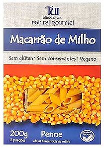 Massa de Macarrão de Milho Penne - 200g - Tui Alimentos