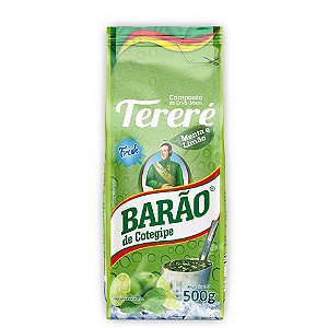 Erva Mate Tereré Sabor Menta e Limão - 500g - Barão de Cotegipe