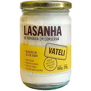 Lasanha de Palmito Pupunha em Conserva - 550g - Vateli