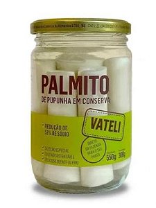 Palmito de Pupunha em Conserva - 550g - Vateli