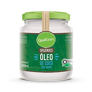 Óleo de Coco Sem Sabor Orgânico 200mL QualiCoco