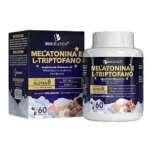 Melatonina e L-Triptofano - 60 cáps