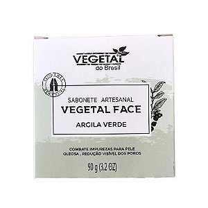 Sabonete Artesanal Argila Verde 90g Vegetal do Brasil