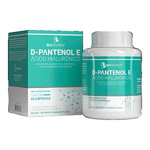 D-pantenol e Ácido hialurônico 60 cáps
