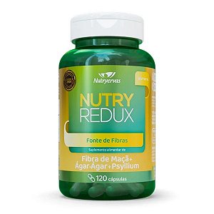 Nutry Redux Suplemento de Fibra de maçã, psyllium e ágar-ágar