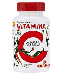 Vitamina C em Cápsulas 100cps 500mg