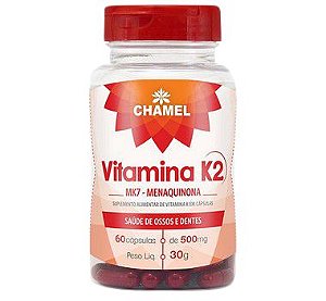 Vitamina K2 MK7 Menaquinona 60 Cáps 500mg