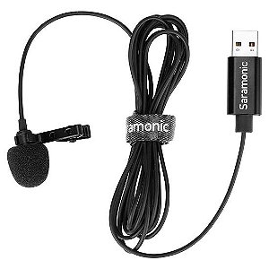 Microfone Saramonic Lapela SR-ULM10 USB - 2 MTS