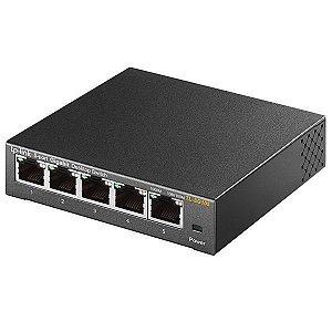 Switch TP-Link TL-SG105 de 5 Portas RJ45 de 10/100/1000MBPS - Cinza