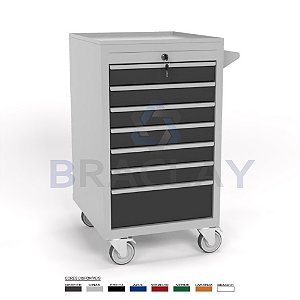 Carrinho para Ferramentas 7 Gavetas 500X860X550MM BM-0850 ERGOFLEX  BRACLAY