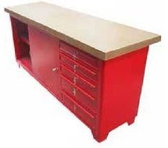Bancada industrial para serviços c/ 05 gavetas e porta de correr BRA-10125