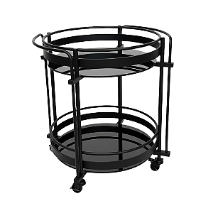 Carro de Chá Bar Meg na Cor Preta