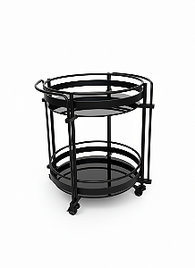 Carro de Chá Bar Meg - Cor Preto