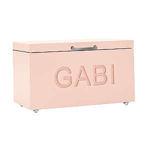 Baú Personalizável em Laca com Rodízio - Até 04 Letras