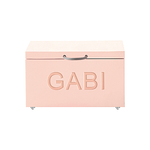 BAÚ PERSONALIZÁVEL COM RODÍZIO LACA  (até 04 letras)