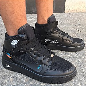 jordan off white preto
