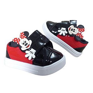 Tiara Laço Fofinho Vermelho Orelhas Minnie Lantejoulas - Crey Stores