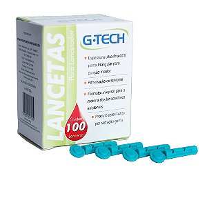 Lanceta Para Lancetador 28G CX C/ 100 Un. G-Tech