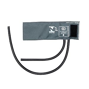 Braçadeira Recém Nascido Velcro Nylon C/ Manguito BR2804Q Cinza BIC