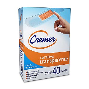 Curativo Adesivo Transparente C/ 40 Un. Cremer