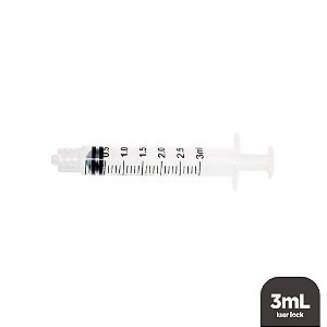 Seringa 3mL Luer Lock Sem Agulha Unidade Medix