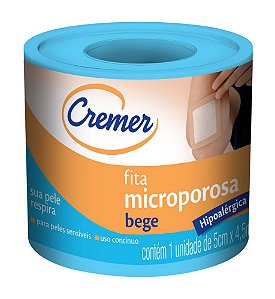 Fita Microporosa Bege 5cm x 4,5m Cremer