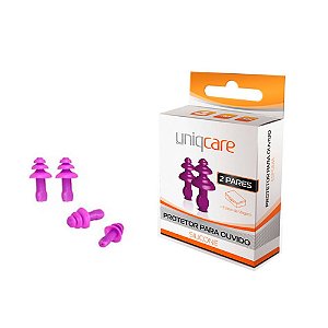 Protetor De Silicone Para Ouvido 2 Pares Uniqcare