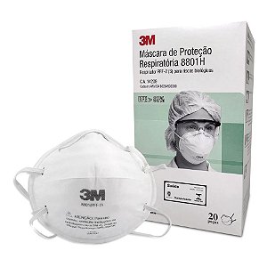 Máscara de Proteção Respiratória 8801H PFF-2 S Caixa c/20un. 3M