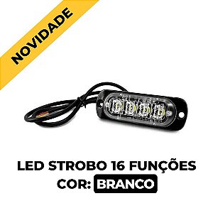 LED STROBO 16 FUNÇÕES TARPONN - BRANCO