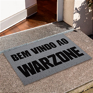 Capacho  Frase - Bem Vindo ao Warzone