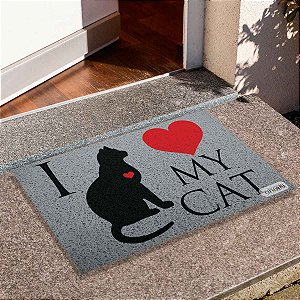 Capacho Pet - I Love Cat