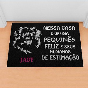 Capacho Pet -  Nessa Casa Vive Um Pequinês Personalize