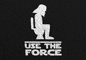 Capacho Frase - Use The Force Star Wars