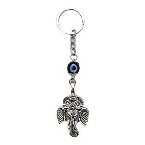 Chaveiro Cabeça Ganesha c/ Olho Grego