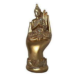 Buda Sidarta na Mão Orando