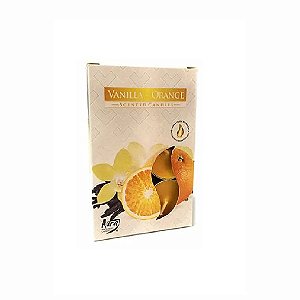 Vela Vanilla Orange Aromática Rechaud C/6