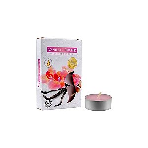 Vela Vanilla Orchid Aromática Rechaud C/6