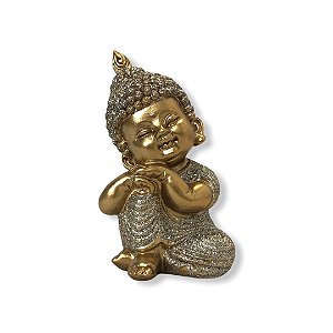 Buda Dourado c/ Glitter 9cm