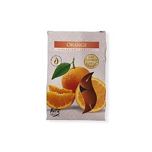 Vela Orange Aromática Rechaud C/6
