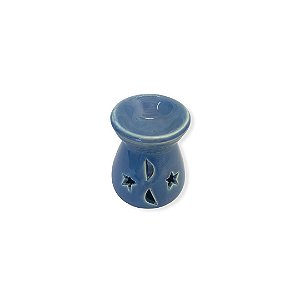 Rechaud Ceramica Lua e Estrelas Azul 7,5cm