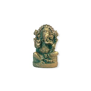 Ganesha Resina Verde 8cm