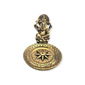 Incensário Ganesha Dourado