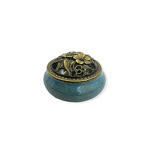 Turibulo de Cerâmica Azul