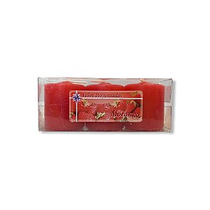 Vela Perfumada 1 Dia Morango c/ 3