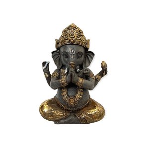 Ganesha Dourado Yoga 15cm
