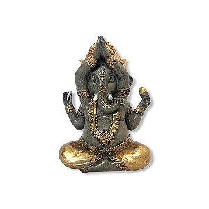 Ganesha Dourado Yoga 15cm